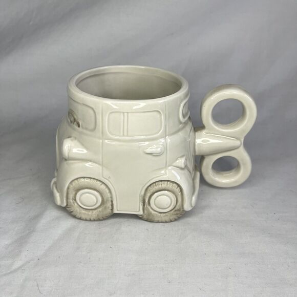Fitz And Floyd Auto Mug Wind Up Car Coffee Mug Hand Painted Vintage Japan 1978 - Picture 3 of 7